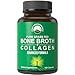 Bone Broth Collagen Capsules. 180 Pills of Grass Fed Bone Broth Collagen Protein Peptides. Contains All 3 Collagen Types 1, 2, and 3. Pure Pasture Raised Paleo Friendly Tablets for Women and Men