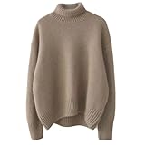 Gemütlicher Rollkragenpullover: Komfort und Stil verbinden sich perfekt in diesem schicken Rollkragenpullover. Mit genau der richtigen Menge an Übergröße ist es ein Muss für die Pullover-Saison