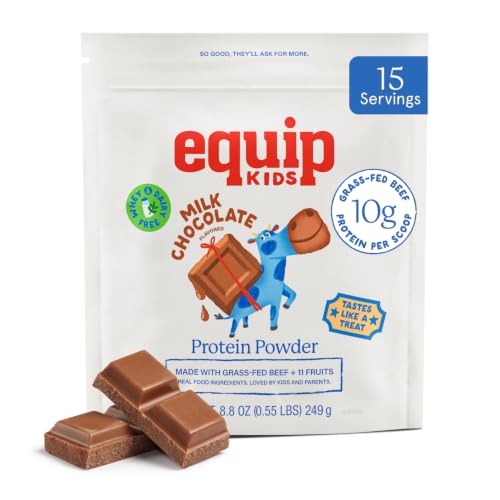 Equip Kids Clean Protein Powder, Milk Chocolate (15 Scoops)