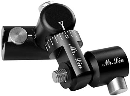 AMEYXGS Bow Rod Stabilizer Single Side V-bar Fully Adjustable V-Bar Mount Quick Disconnect(Black)