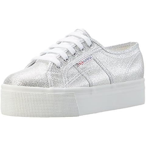 Superga Women's 2790-lamew Sneaker, Silver (silver), 7 UK Cover