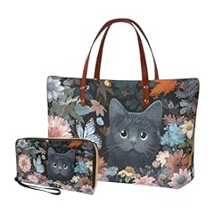 Black-black Cat Floral Butterfly