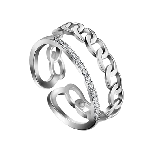 Bague maillons ouverts en or 18k : le cadeau idéal pour femme