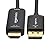Amazon Basics DisplayPort to HDMI Cable, Uni-Directional, 1080p, 1920x1200, 4K@60Hz, 3 ft, Gold-Plated Plug, Black