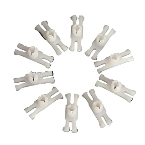 SPTOZYG Parti di Ricambio per autoveicoli per VW/Golf /MK1 /Jetta Old Beetle Door Trim Moulding Strip Clip in plastica Accessori Auto Lunga Vita utile(10 PCS)