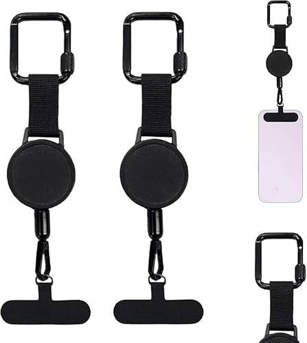 Holdmate Pro for Skiing, Hold Mate Phone Strap Ski, Ski Phone Holder, Anti Theft Phone Strap, Anti-Drop Mobile Phone Lanyard with Secure Tether, Theft Protection, for Hiking Climbing Fishing (2PC)
