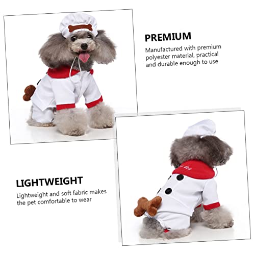 Disfraz para perro talla S blanco para Halloween y Navidad miniatura 7