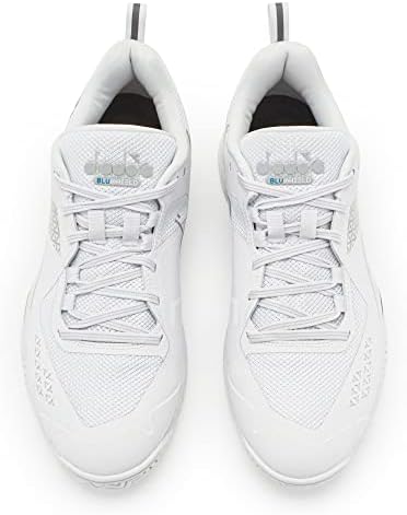 Diadora Men's Blushield Torneo 2 AG Tennis Shoe (White/White/White, 11) | Image 3