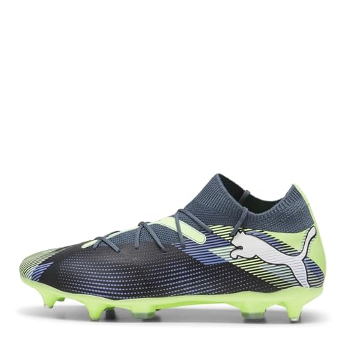 Puma Unisex Adults Future 7 Match MXSG Soccer Shoe, Gray Skies-Puma White-Fizzy Apple, 44.5 EU