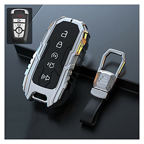 LWLD Voiture Protege Télécommande Anneau Porte Clé Porte-clés De Voiture Portable Sac De Couverture De Cas pour Ford pour Explorer pour Mustang pour ECOSPORT pour F150 F250 Porte Clef Cover