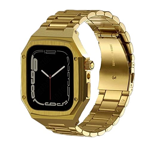 Bracelet en acier pour Apple Watch 45mm - Boîtier luxe élégant