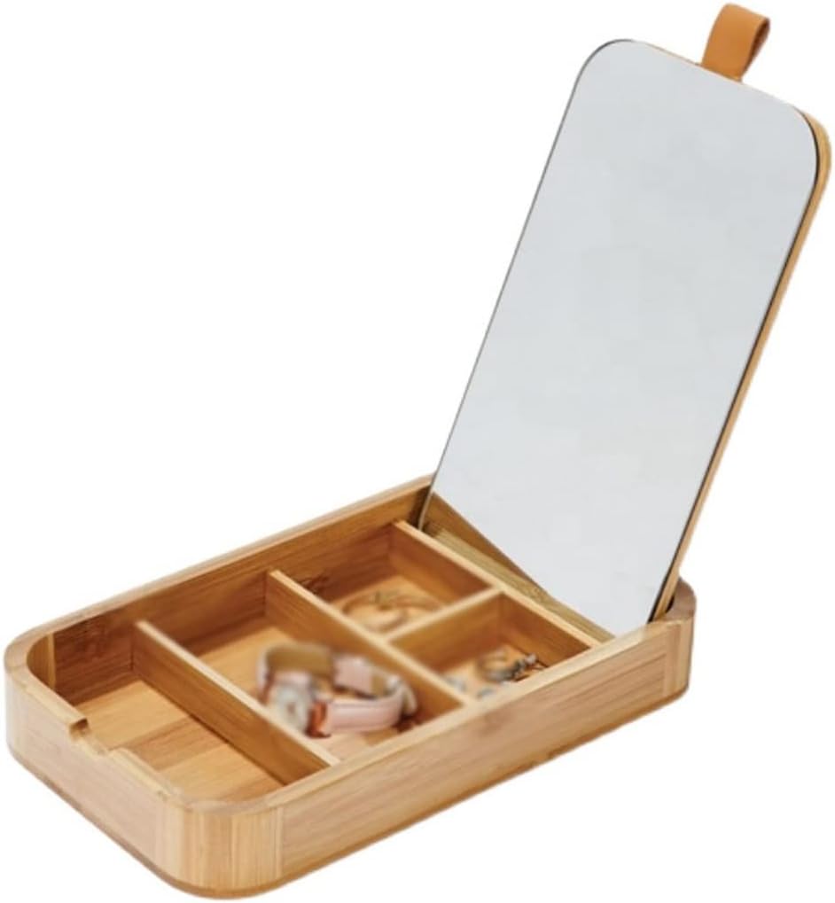 FMURY Makeup Folding Desktop Portable Student Dormitory Female Wooden Bedroom Desktop