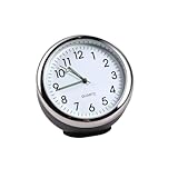 Horloge veilleuse de voiture : coque en métal imitation, mode et horloge à quartz de voiture