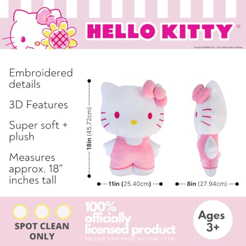 Hello Kitty Pink Plush Cuddle Pillow Buddy, Kids Bedding Super Soft & Cozy, (Officially Licensed Product) by Franco by Franco - Used condition - Image 2