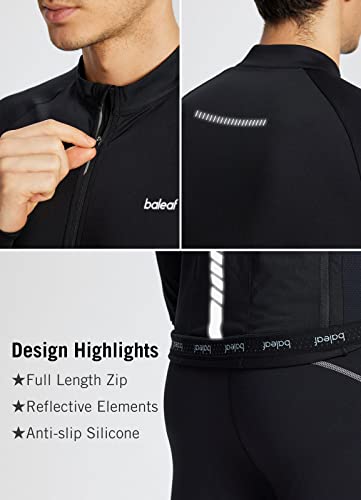 BALEAF Men's Cycling Jersey Long Sleeve Road Biking Bicycle Gear Mountain Bike Shirts Full Zip Pockets UPF50+ - Image 6
