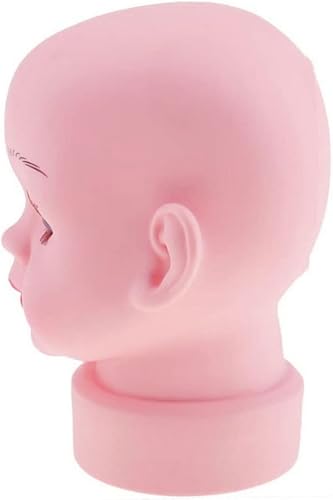 Miniatura 4 de Peluca de cabeza de maniquí para bebé, sombreros, exhibición, soporte, modelo, cabeza de maniquí.