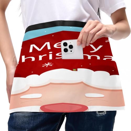 Tablier de restaurant multicolore 3 poches pour bistrot et bar - 4