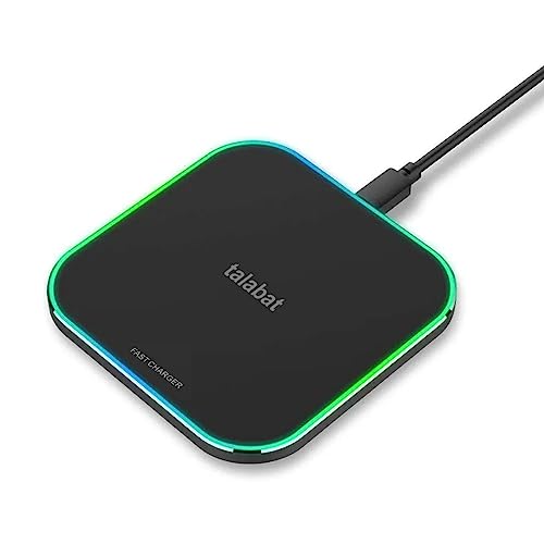 Image of Talabat Wireless Charger, 15W Max Charging Square Pad,Compatible with iPhone 15 Plus Xiaomi 14 Ultra,Galaxy S24 Ultra,One-Plus 12,ROG Phone 8 Pro,Vivo X100 Pro