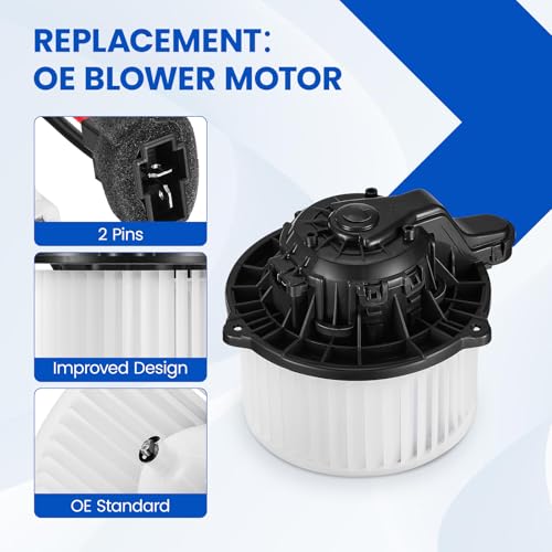 Image of HVAC Blower Motor 700259 Compatible with Hyundai Elantra Equus Sonata Azera, Compatible with Kia Cadenza Forte Forte5 Optima for SK700259 97113-3X000 97113-2Y000 A /C Blower Motor Assembly