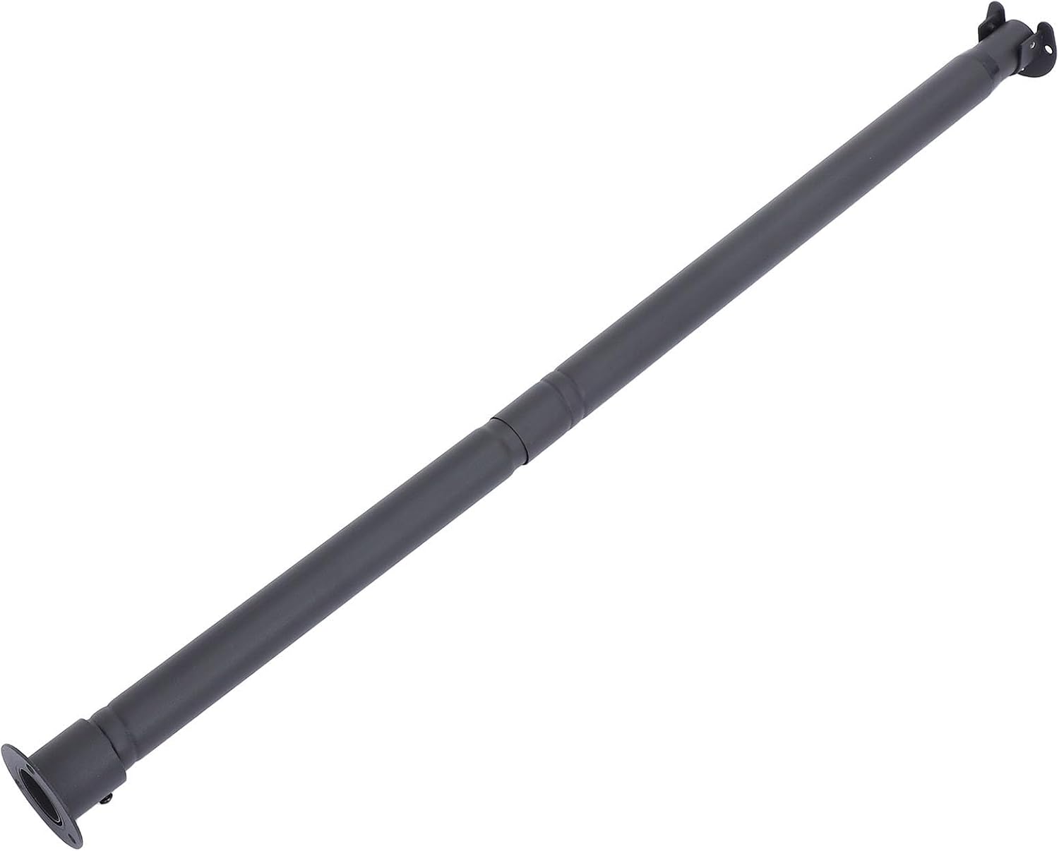 jojofuny Adjustable Clothes Hanging Bar for Closet and Camper Trailer, 17-40.5 Inch Expandable Heavy Duty Stainless Steel Rod with Telescoping Design and Rotation Lock, Black Closet Hanging