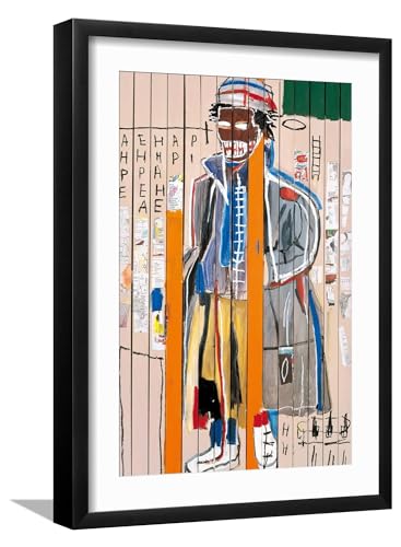 ART.COM Wall Giclee Print Anthony Clarke, 1985 on Black Frame by Jean-Michel Basquiat, 12x18
