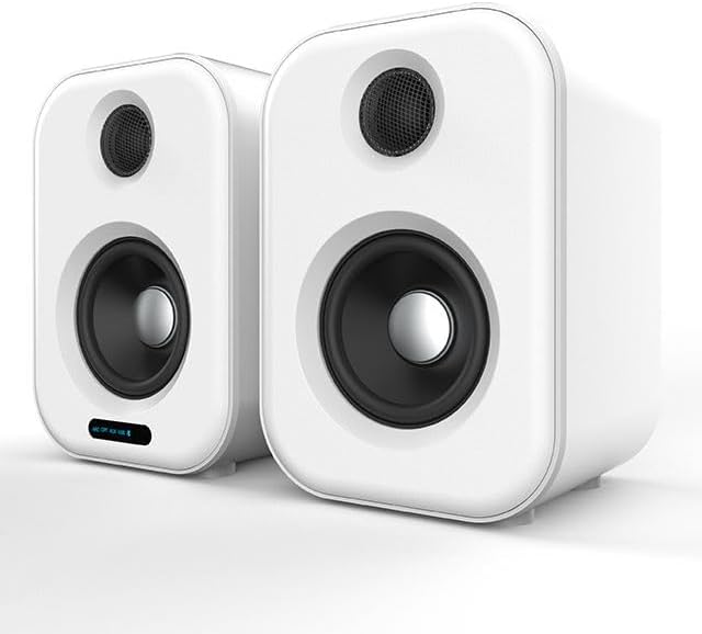 Universal Floor Speaker Stand - Shock Absorbing MDF Design for Use with Klipsch, Polk, JBL and Other Bookshelf Speakers or Studio Monitors - Includes Sound Iso Pads and Rug Spikes