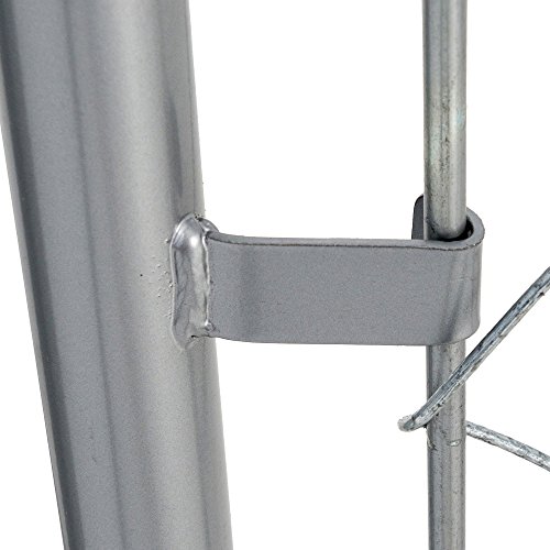 Lucky Dog 10\' x 10\' Heavy Duty Outdoor Chain Link Dog Kennel w/ Door (3 Pack) - Thumbnail 4