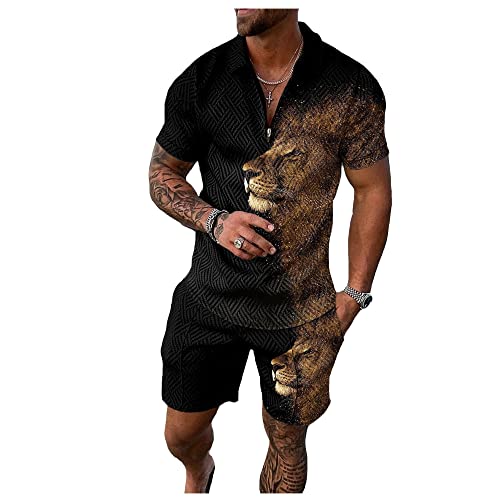Ensemble 2 pièces homme manches courtes tenue été Legou
