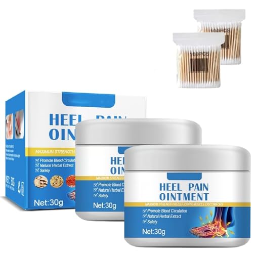 Crema Para El Dolor De Talón, Crema Ungüento Natural Para El Dolor De Talón, Para Cremas De Talón Y Plantares, Calma Y Alivia, Para Hombres Y Mujeres (2pcs)