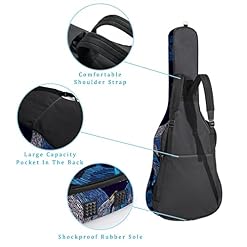 Whales and Lighthouse Boat Housse rembourrée imperméable Oxford pour guitare avec bandoulière réglable - Les Beatles, Paul McCartney, John Lennon, RIngo Starr, George Harrison Whales and Lighthouse Boat Housse rembourrée imperméable Oxford pour guitare avec bandoulière réglable – Image 3