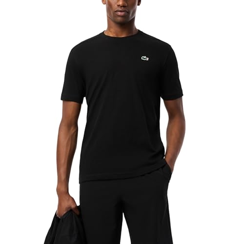 Lacoste Men's Ultra Dry Cotton T-Shirt, Black, XX-Large