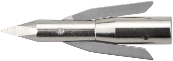 SHARROW 6/12 Pcs Archery Bowfishing Broadheads Stainless Steel Arrowhead Arrow Point Hunting Broadheads 288 Grain 2 Blades Screw in Arrow Tips