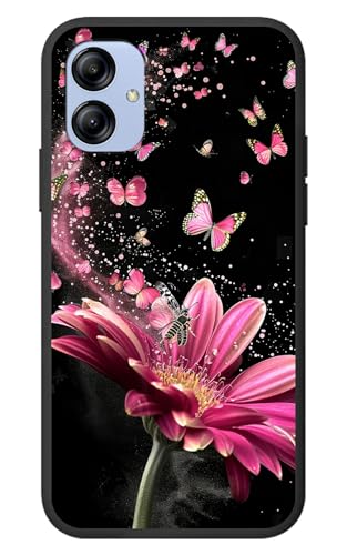 RWUTYTIUL for Samsung Galaxy A06 5G Cute Phone Case, Pink Flower