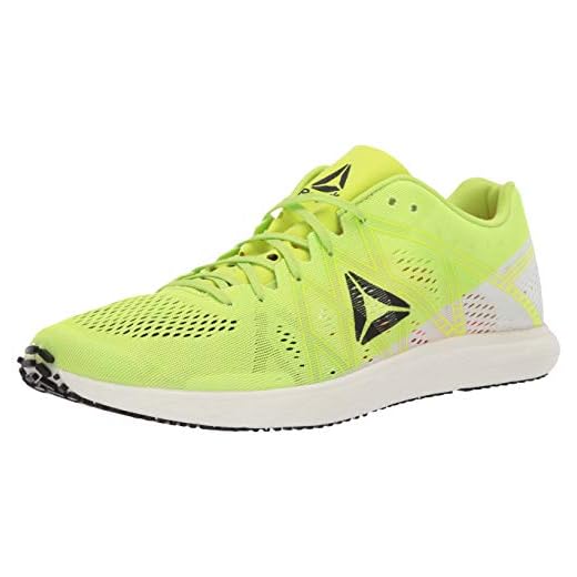 Reebok Unisex-Adult Floatride Run Fast Pro Shoe, Lime/White/neon red/Black, 9 M US
