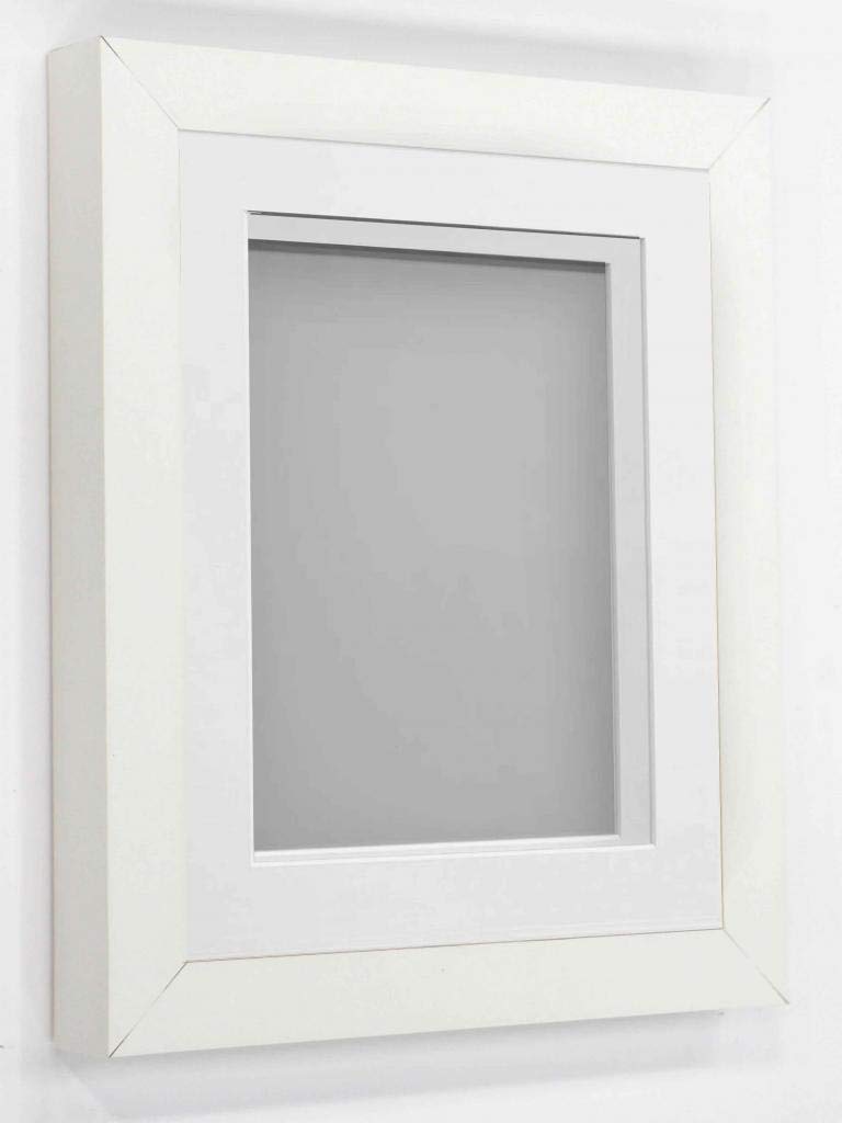 Rickman Box Frame White with White Mount, 10x8 for 6x4 inch