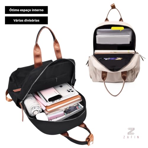 Mochila Feminina Escolar Grande Capacidade Bolsa Faculdade Viagem Resistente Confortável Impermeável