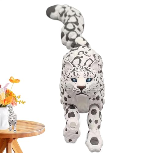 Estatua de Leopardo Impresa en 3D, Escultura Realista de Animales, Figura Decorativa para el hogar, mesas de Comedor, armarios y exhibición de Oficina, sofisticada Figura de Leopardo de 7.48