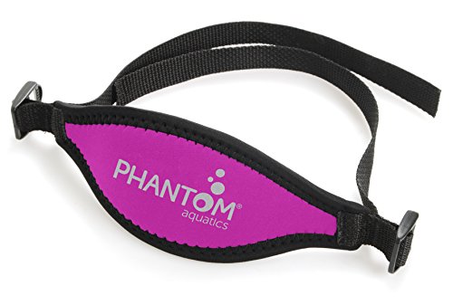 Phantom Aquatics Rapido Boutique Collection Scuba Snorkeling Snorkel Mask Adjustable Neoprene Mask Strap for Added Comfort (Pink)