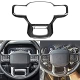 NVCNX Real Hard Carbon Fiber Compatible with Ford F150 F-150 2021 2022 2023 2024 2025 Raptor King Ranch Limited Platinum Lightning F250 F350 F450 F550 Super Duty Dash Cover Interior Accessories 1PC