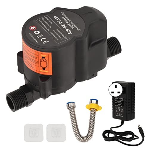 Mt24 20 80p Water Pressure Booster Pump, Abs Shell Copper Coil Dc 24v Automatic Low Noise 80pa Small Shower Booster Circulation Pump(#3) - Image 4