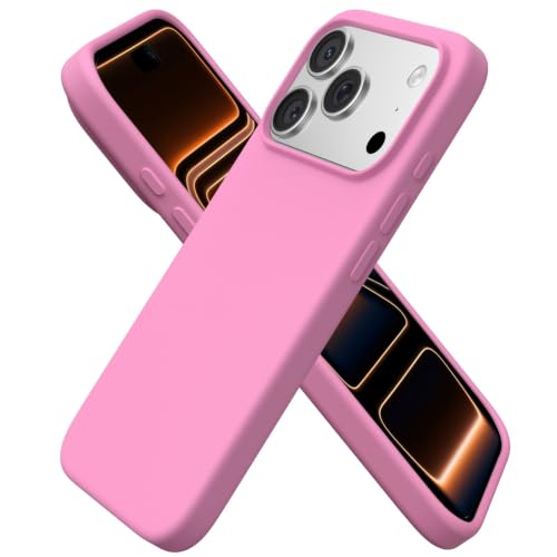 ORNARTO für iPhone 17 Pro Hülle aus Silikon 6,3 Zoll - Pfirsich Rot