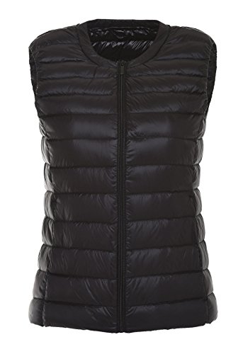 CHARTOU Women's Winter Ultralight Collarless Outdoor Puffer Down