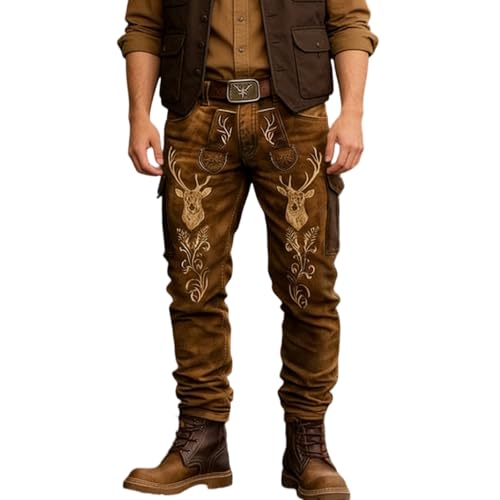 Pantalon de travail avec bouton et poches pour homme qui bouge