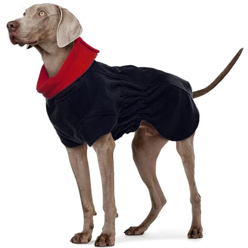 IECOii Dog Coat,Dog Winter Coat Cozy Polar Fleece Dog Vest,Small Medium Large Dog Coat Jumpsuit With Zipper Closure,Adjustable Windproof Turtleneck Pet Warm Cold Weather Jacket,Doggy Snow Coats