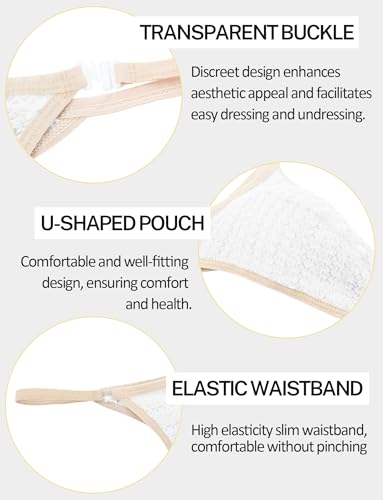 Panegy Buckle Thongs for Men Sexy Thin Strap Low Waist G-Strings Hollow-out Thong Panties4