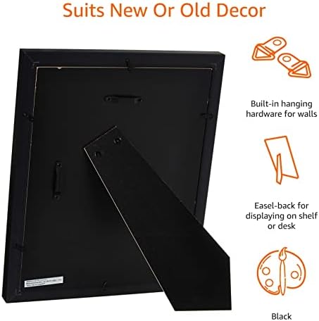 Amazon Basics Photo Frame - 20 x 25 cm, Black, 2-Pack