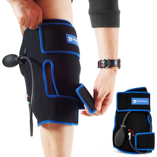 ORTHOCHILL Knee Cold Cryo Compression Wrap Combination Cold Pack and Compression for Post Knee Replacement or Injury