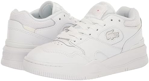 Lacoste Women's LINESHOT 223 4 SFA Sneaker, WHT/WHT, 8 | Image 6
