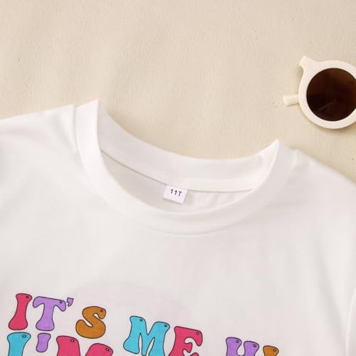 Image of Its Me Hi Im The Birthday Girl Its Me Birthday Girl Shirt Kid B-Day T-Shirt Party Tee Outfit Short Sleeve Tops 6-12Y