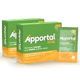 Apportal Vital, integratore alimentare con Vitamina D3 e B12 Sucrosomiali®, Per stanchezza fisica e mentale, Pappa Reale, Senza Lattosio, Glutine, Caffeina, Taurina né Ginseng, 14 + 14 bustine